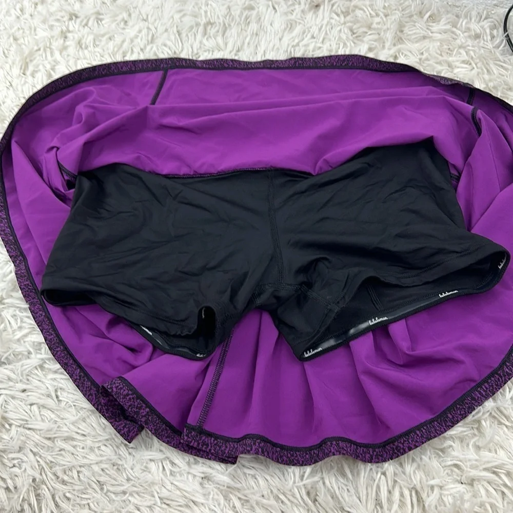 Lululemon Circuit Breaker Skirt Aurora Black and Purple - Picture 3 of 6